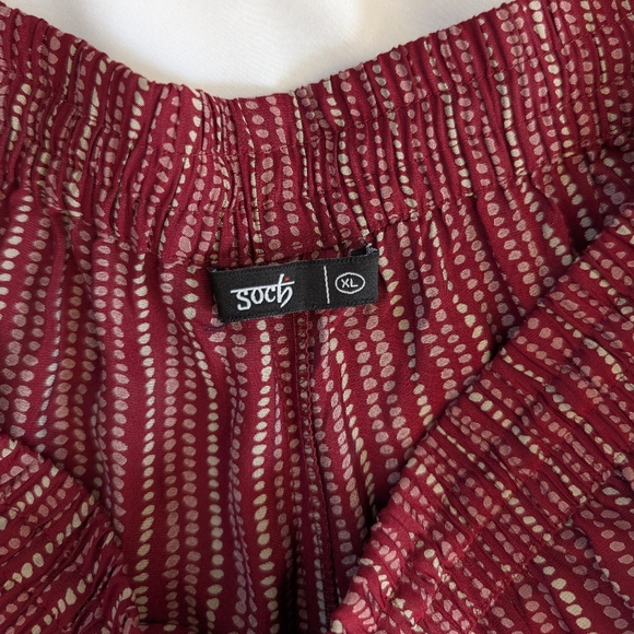 3 pc Maroon Salwar Suit With Printed Design - XL size - Picture 6 of 16